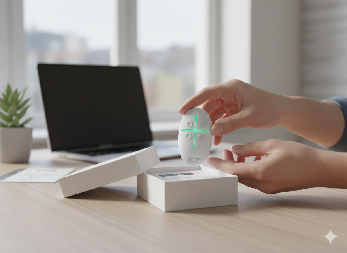 AJAX Baseline SpaceControl Wireless Remote Control Jeweller White