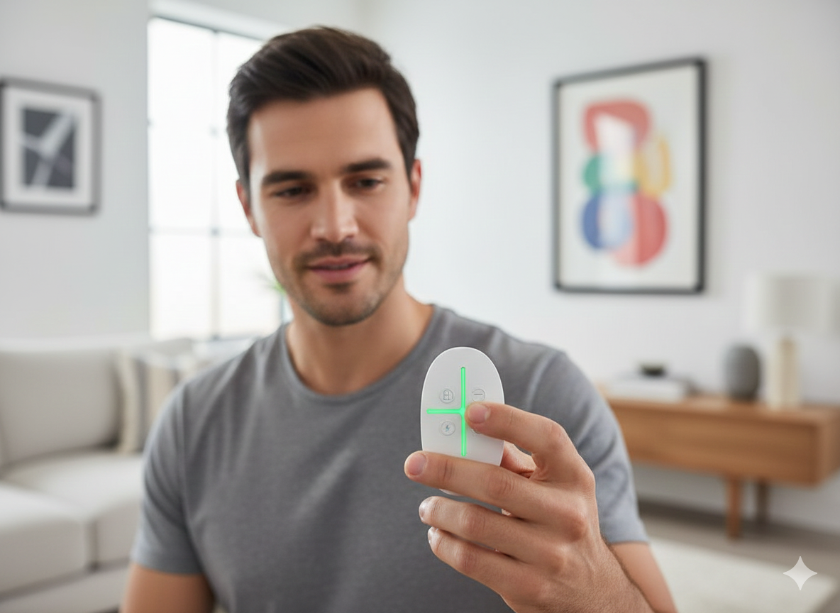 AJAX Baseline SpaceControl Wireless Remote Control Jeweller White