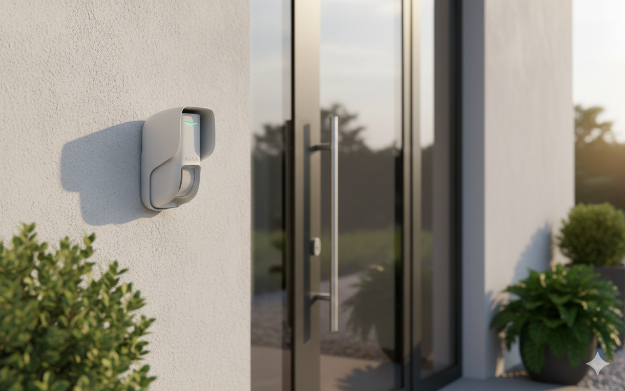 AJAX Baseline Curtain Outdoor Jeweller Weiss