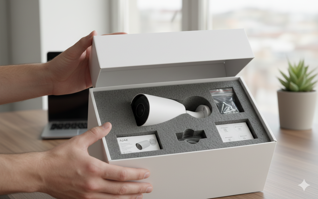 AJAX BulletCam Network Camera (8 MP/4 mm) White