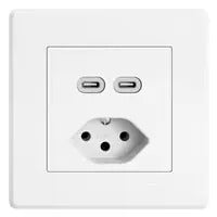 Bachmann Steckdose Loop in Charge A/C 22W, 2m - Weiss