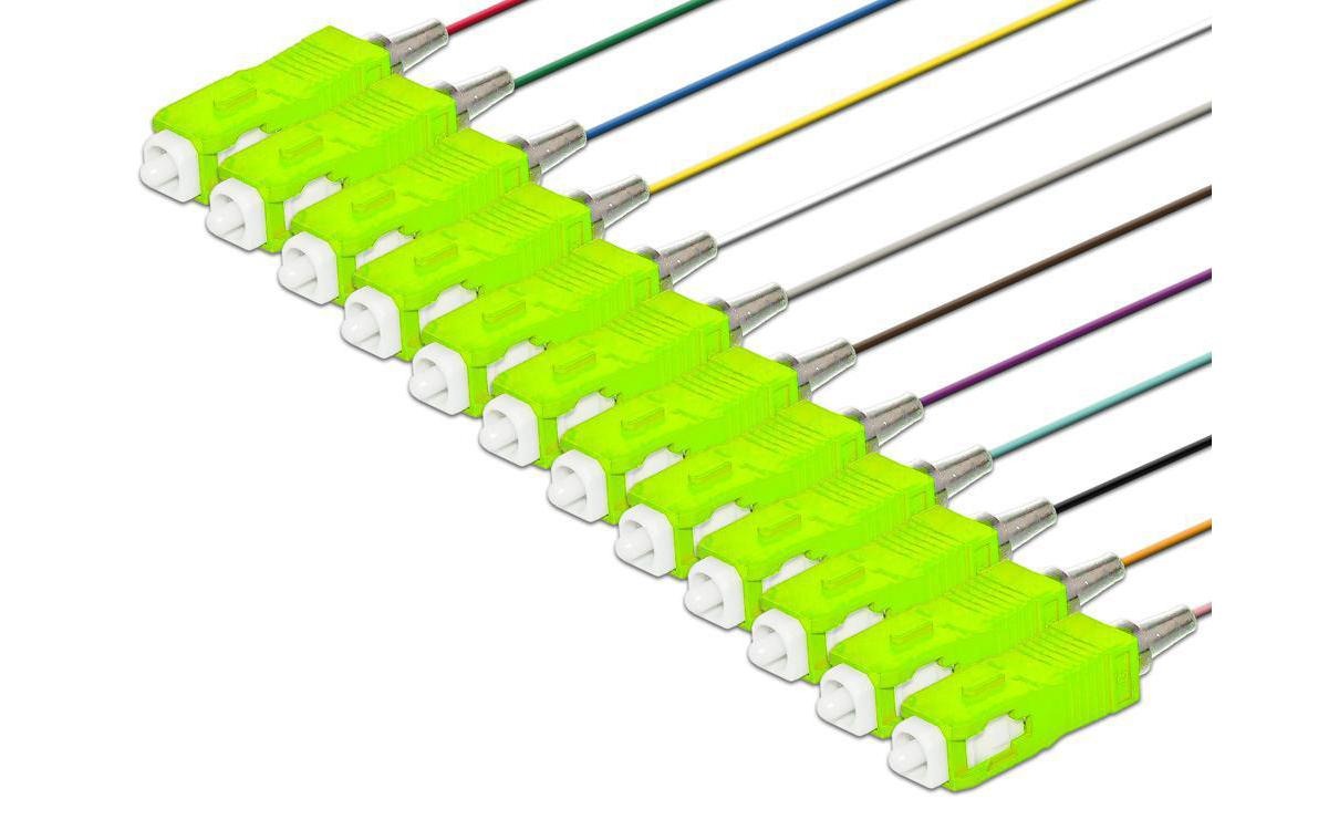 Lightwin Faserpigtail SC, MM, OM5, 2m, grün, 1 Stück