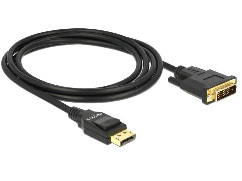 Delock Kabel DisplayPort – DVI-D, 2m 4K/30Hz, passiv