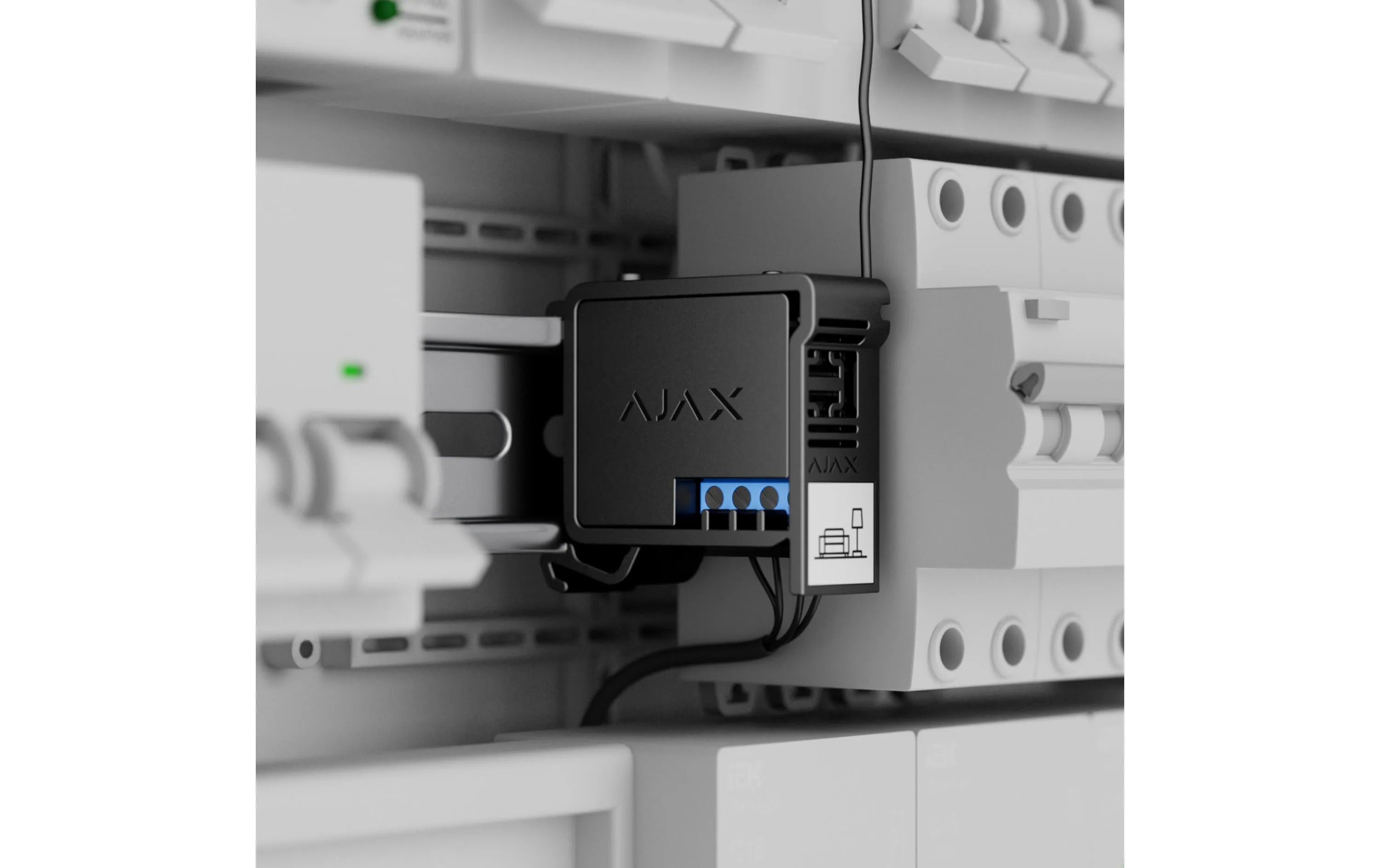 AJAX Funk-Relaismodul Relay Jeweller Schwarz