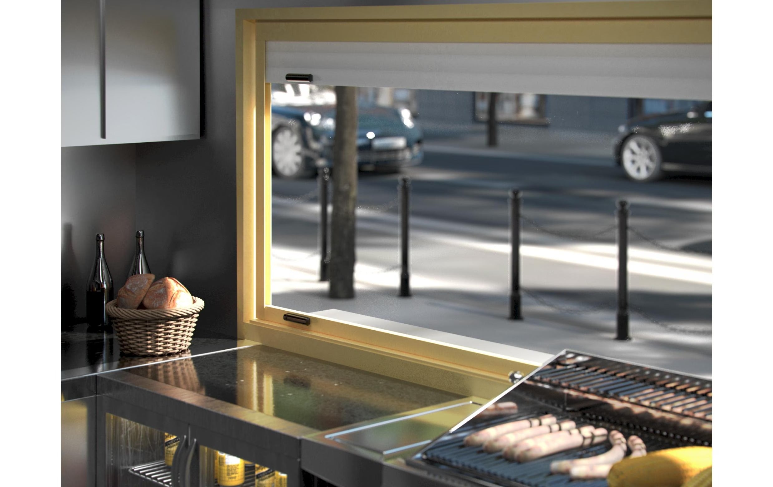 AJAX Öffnungsmelder Baseline DoorProtect Plus Jeweller Schwarz