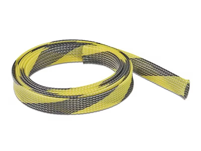 Delock Kabelschlauch dehnbar, 2m x 19 mm Gelb Schwarz
