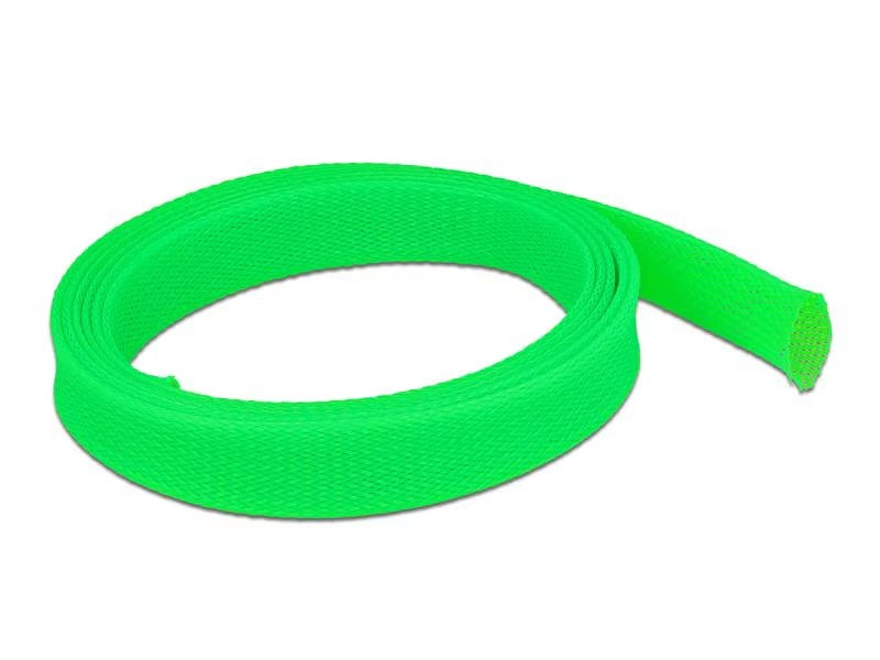 Delock Kabelschlauch dehnbar, 2m x 25 mm Grün
