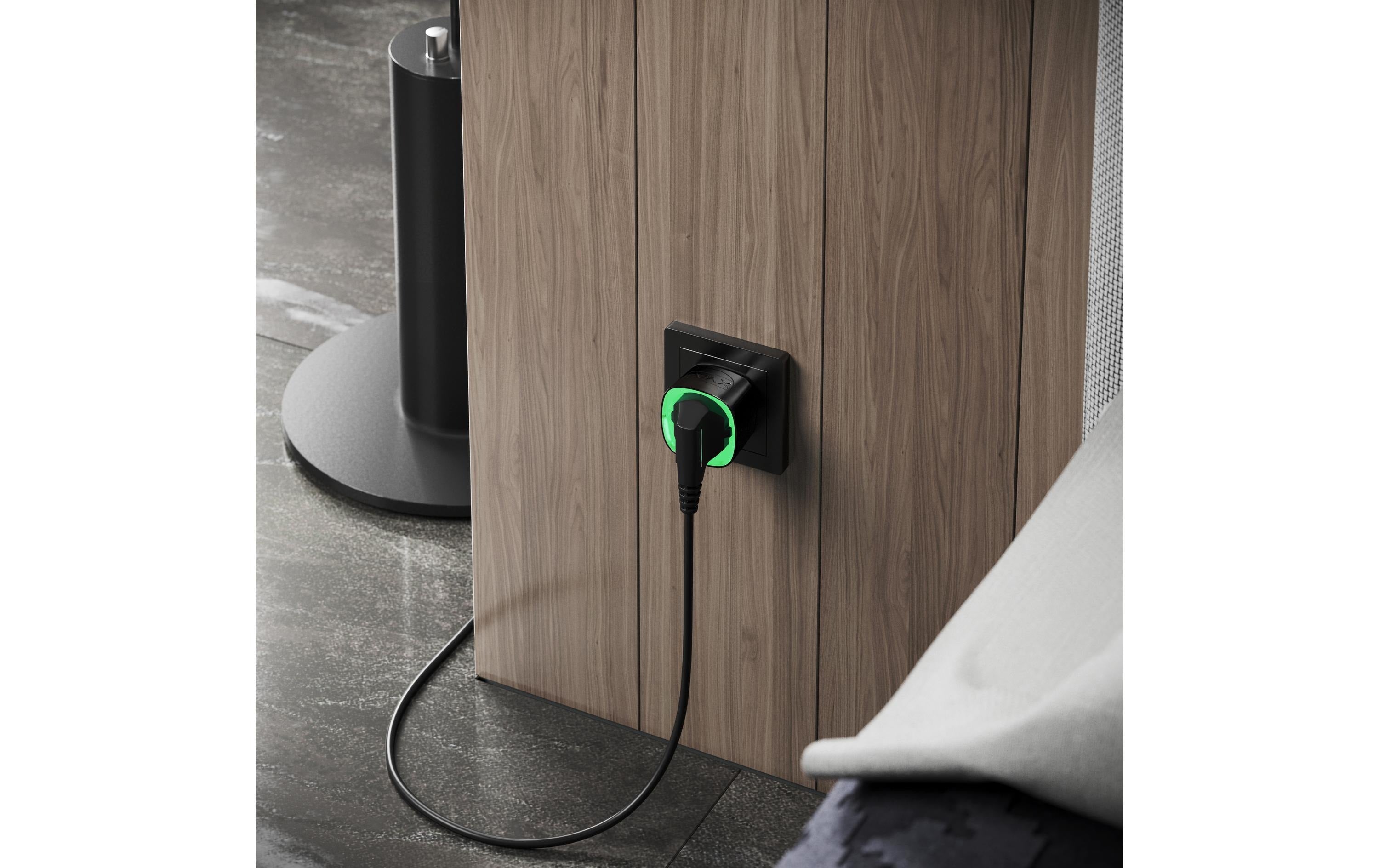 AJAX Smartplug Socket (type F) Jeweller Schwarz