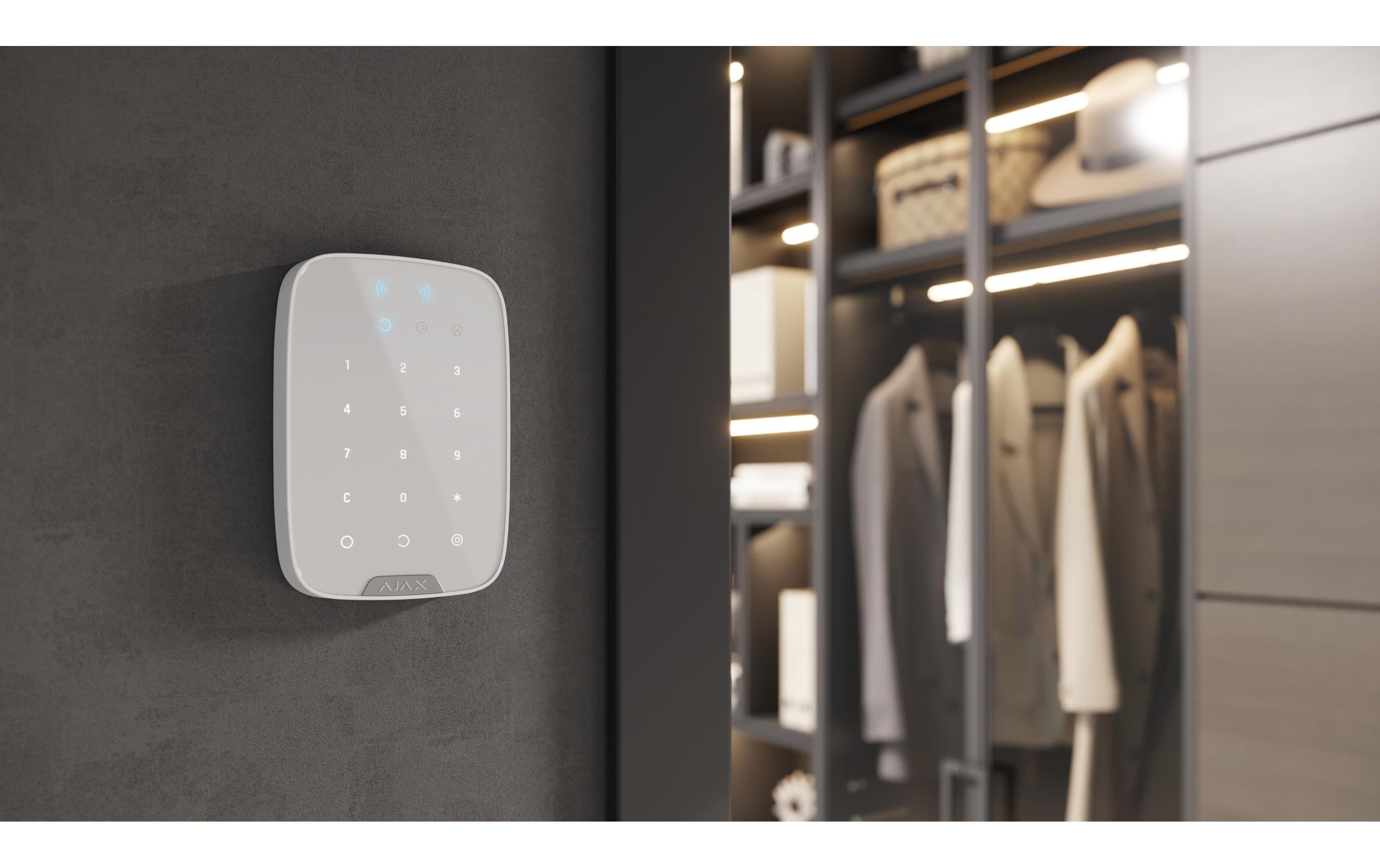 AJAX Baseline KeyPad Plus Jeweller Weiss