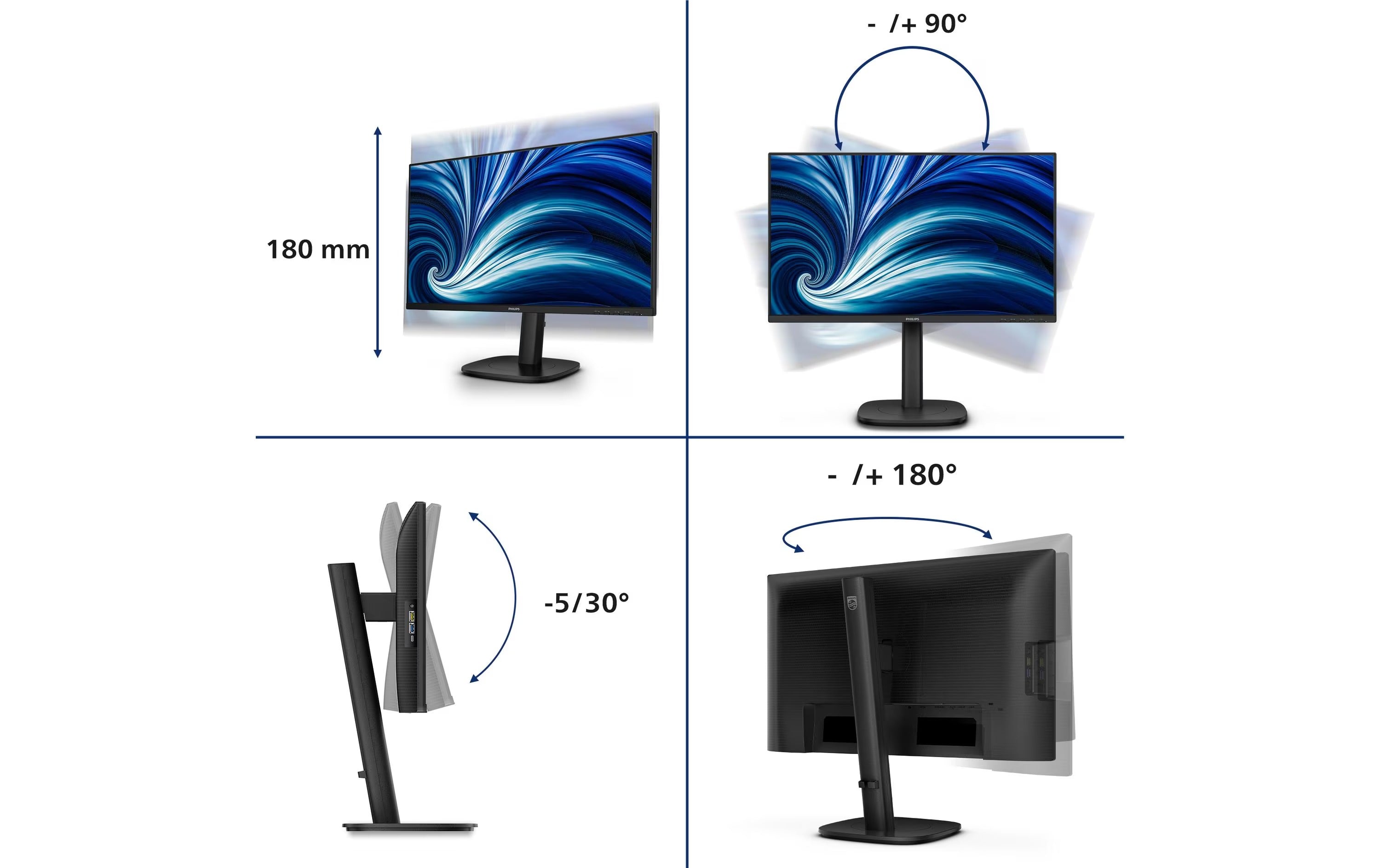 Philips 24" 24B2N3200D/00, 1920 x 1200, 100 Hz