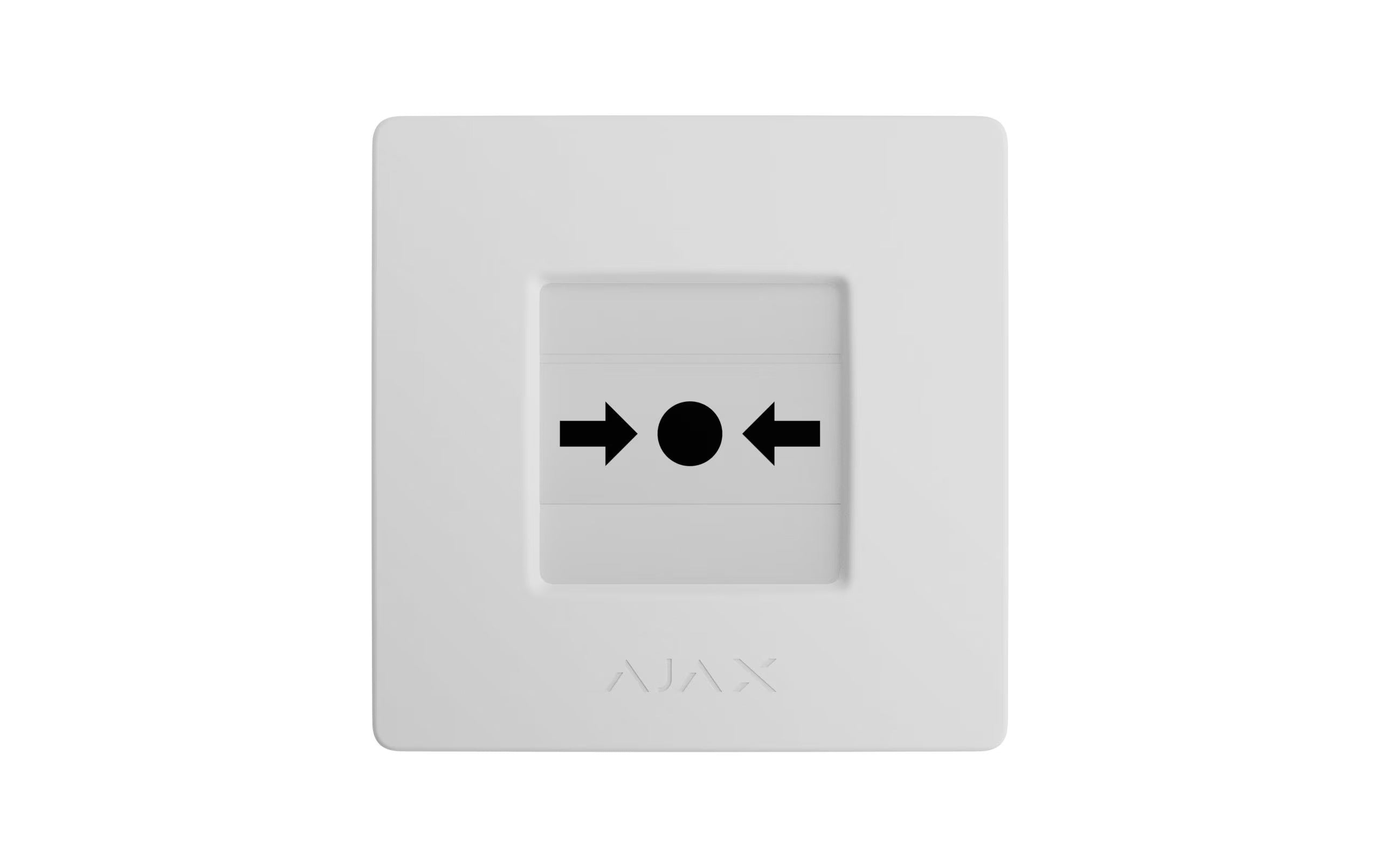 AJAX Funk-Taster ManualCallPoint (White) Jeweller Weiss