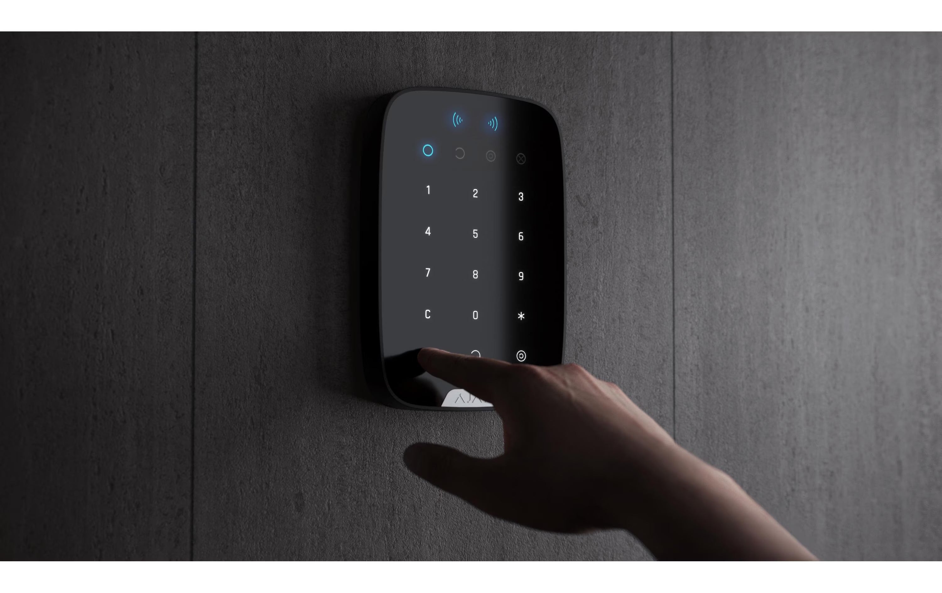 AJAX Baseline KeyPad Plus Jeweller Schwarz