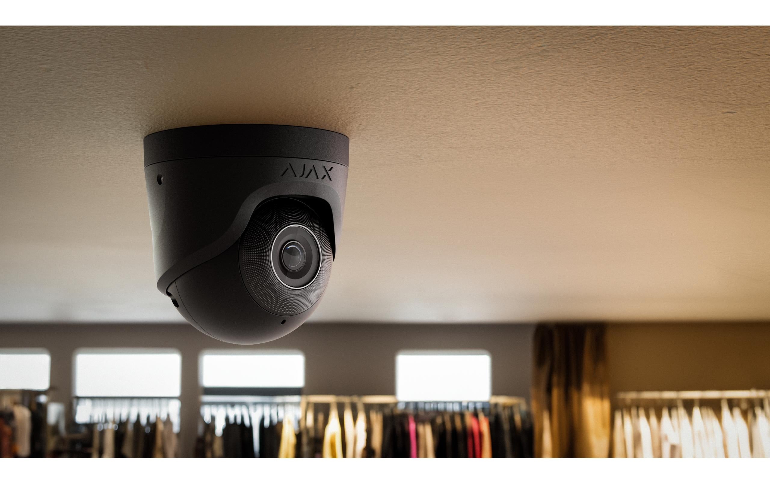AJAX Netzwerkkamera TurretCam (8 Mp/4 mm) Schwarz