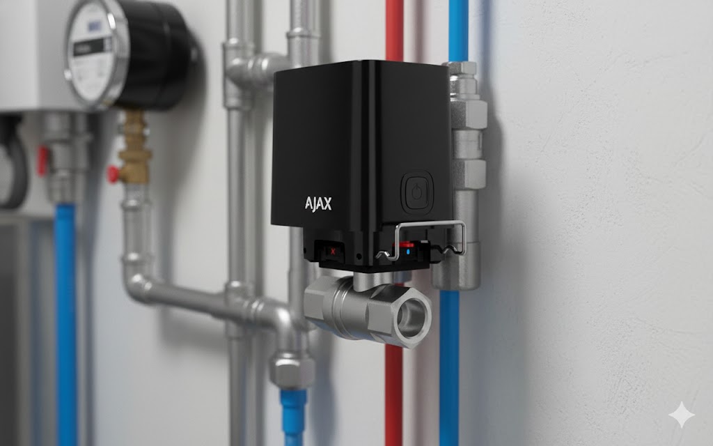 AJAX WaterStop Jeweller 3/4" (DN 20) Schwarz