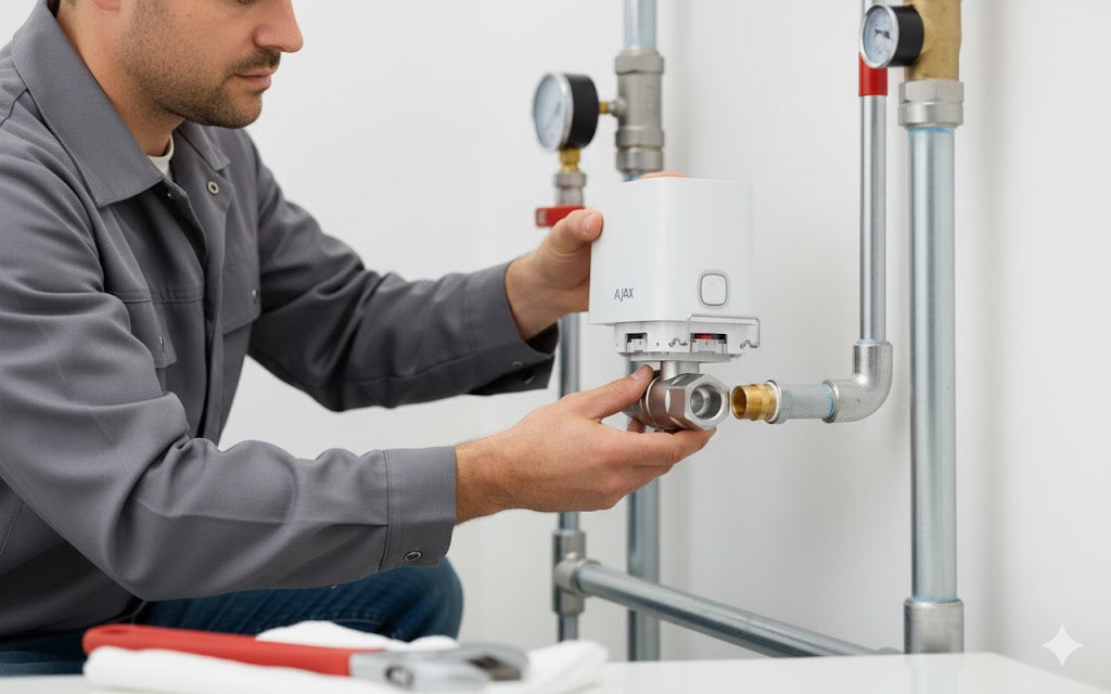 AJAX WaterStop Jeweller 1" (DN 25) Weiss